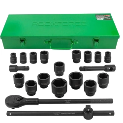 Набор инструментов ударных 21пр, 3/4''(6гр.) RockForce RF-6212-5MPB