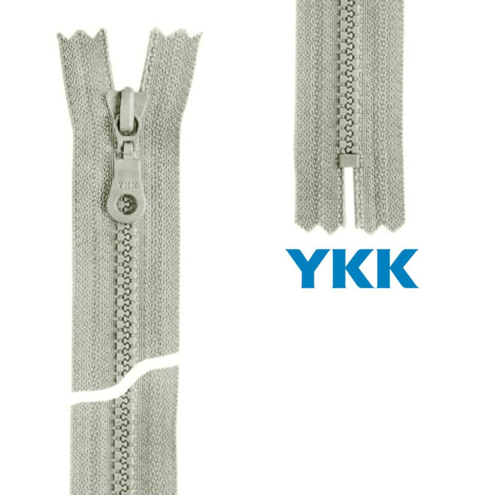 Молния трактор YKK Т5 (5 мм) 1 зам., н/раз., 16 см, цв. 841 молочно-бежевый, уп.10 шт