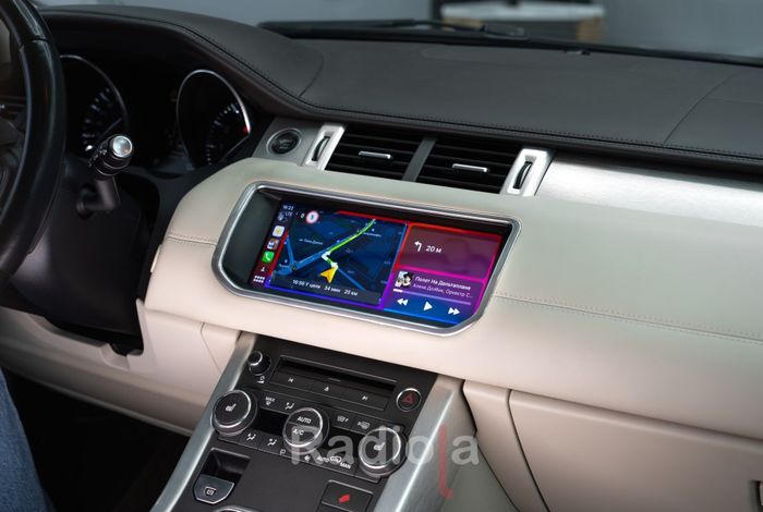 Магнитола для Range Rover Evoque 2011-2018 (взамен 5" экрана) - RDL-1665 монитор 10.25" на Android 12, Быстрая, CarPlay, 4G SIM-слот