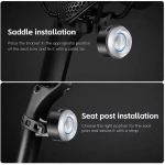 Фонарь велосипедный, задний West Biking YP0701437 (аккум. 400 mAh)
