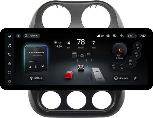 Магнитола для Jeep Compass 2011-2015 - Teyes CC4PRO монитор 12.3" 2K QLED + рамка 10, Android 13, Быстрейшая, Snapdragon 778G, ИИ, CarPlay, DSP, 4G SIM-слот