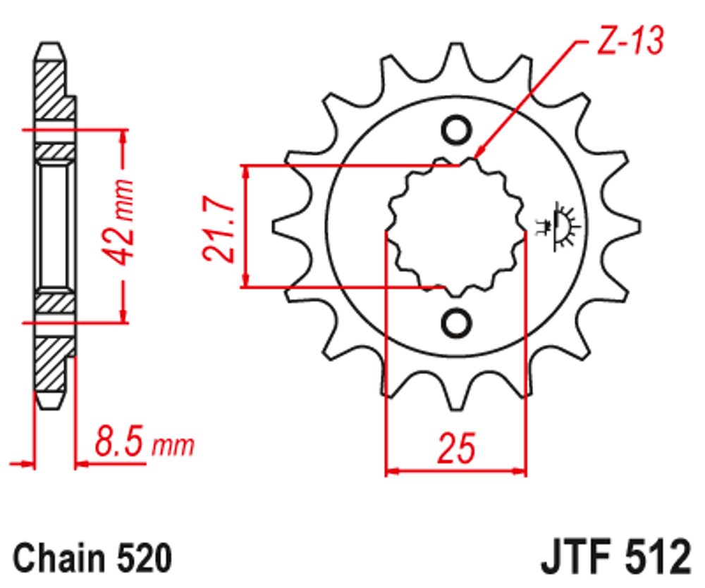 Звезда JTF512.16RB