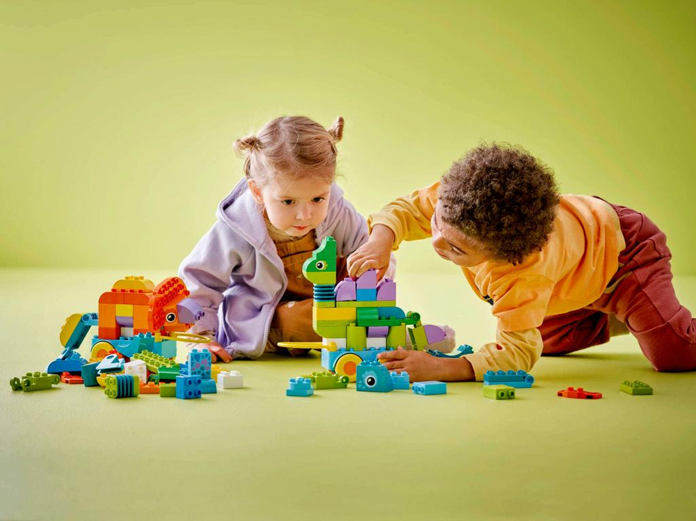 Конструктор Лего Дупло 3 в 1 Динозавр | LEGO DUPLO 3in1 Dinosaur 10451 развивающий набор (2+)