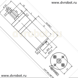 Мотор-редуктор 25GA-370/6В/1:35/170