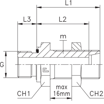Штуцер FDE DS38 BSP 1.1/2" (корпус)