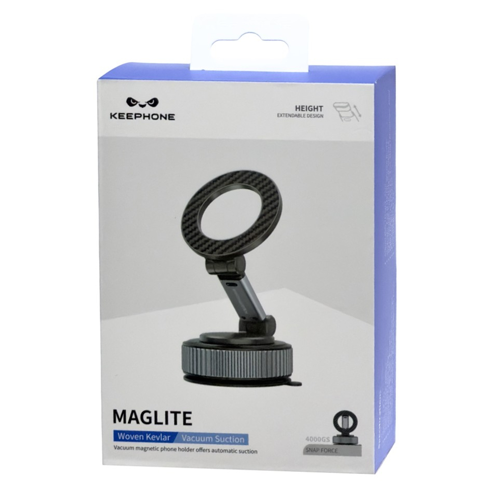 Держатель в автомобиль на торпеду Keephone Maglite черный