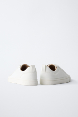 ZARA БАЗОВЫЕ КЕДЫ, БЕЛЫЙ