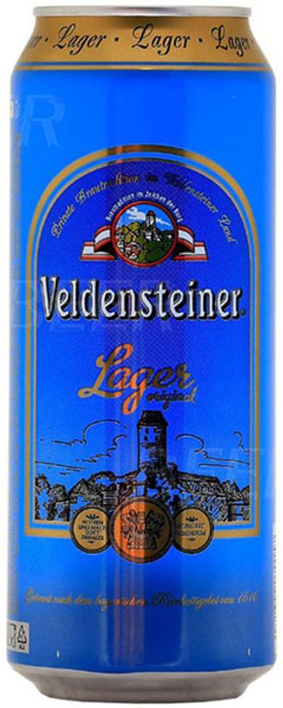Пиво Фельденштайнер Лагер Оригинал / Veldensteiner Lager Original 0.5л - банка