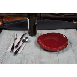 Блюдо овальное 25*22,5 см h2,4 см Evolution Dark Red P.L. Proff Cuisine [1]