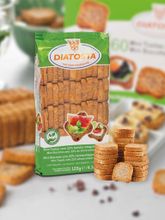 Мини-тосты цельнозерновые Diatosta с кунжутом 120 г