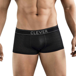 Черные перфорированные трусы-хипсы Clever Ambar Trunks