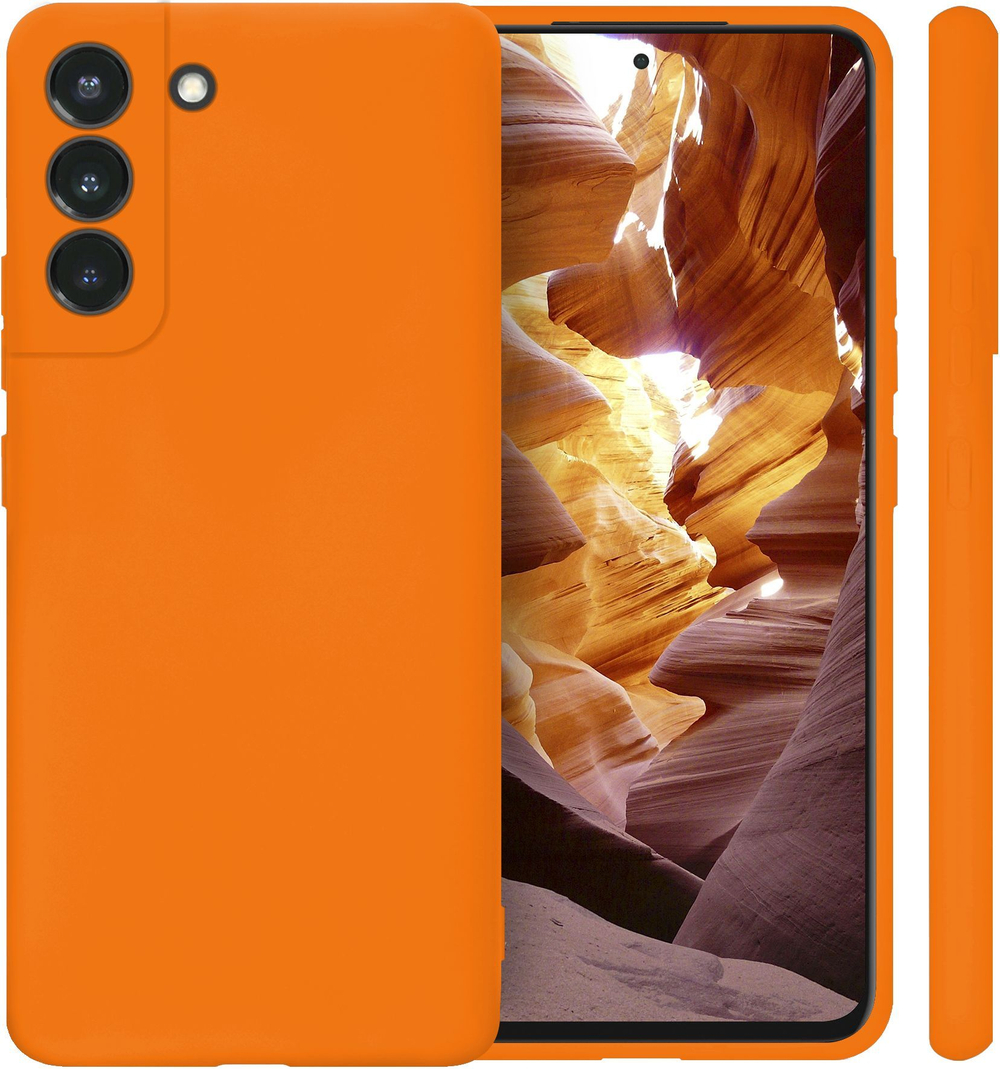 Мягкий Soft Touch чехол из силикона для SAMSUNG GALAXY S22 (не ULTRA / FE / PLUS!) с бархатной подкладкой