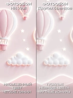 Фотообои детские для девочки 3d розовые шары