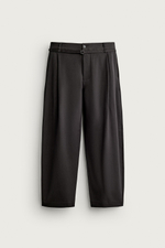 БРЮКИ BALLOON FIT С РЕМНЕМ И ЗАЩИПАМИ — ZARA