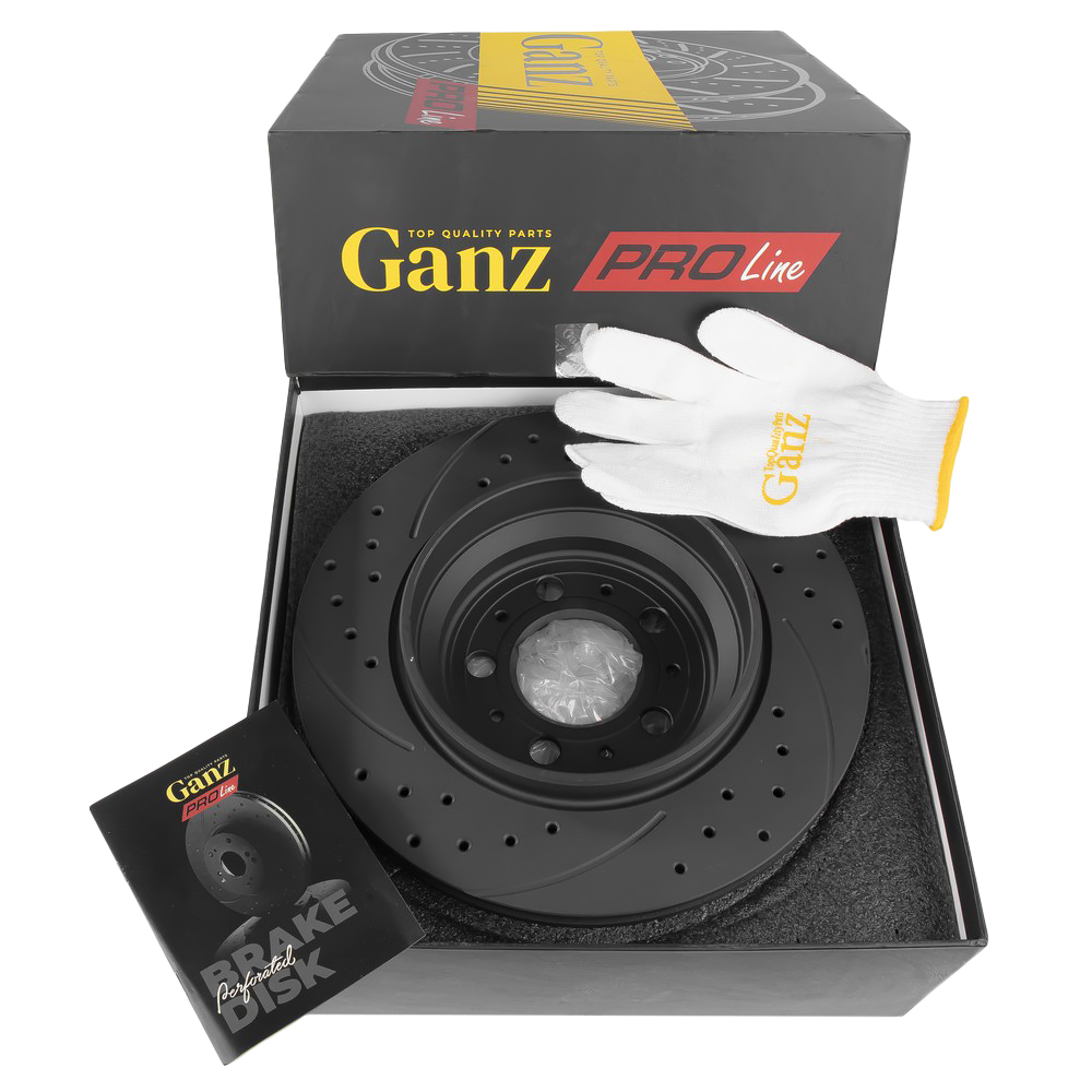 Диск тормозной задний перфорированный PRO-Line с покрытием (компл.2 шт) VOLVO XC 90 GANZ GIJ06082S