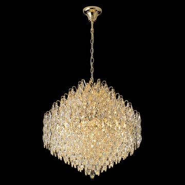 Люстра подвесная 16*E14 HEDONIST SP16 золото Crystal Lux