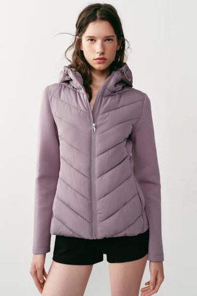 КОМБИНИРОВАННЫЙ ПУХОВИК С КАПЮШОНОМ — ZARA