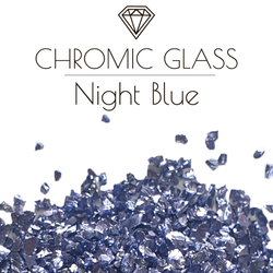 Стеклянная крошка Chromic Glass, Night Blue , 100гр