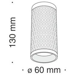Потолочный светильник Technical C036CL-01W