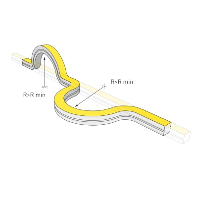 Гибкий неон ARL-MOONLIGHT-1515-3D 24V Warm (1m) (Arlight, 6.8 Вт/м, IP67)
