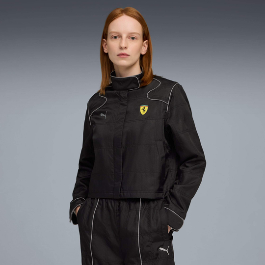 PUMA X SCUDERIA FERRARI ЖЕНСКАЯ КУРТКА HP PREMIUM, ЧЕРНЫЙ