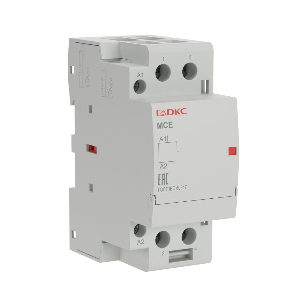 Контактор модульный YON max типа MCE, 2P, 63A, 24В DC, 2НЗ