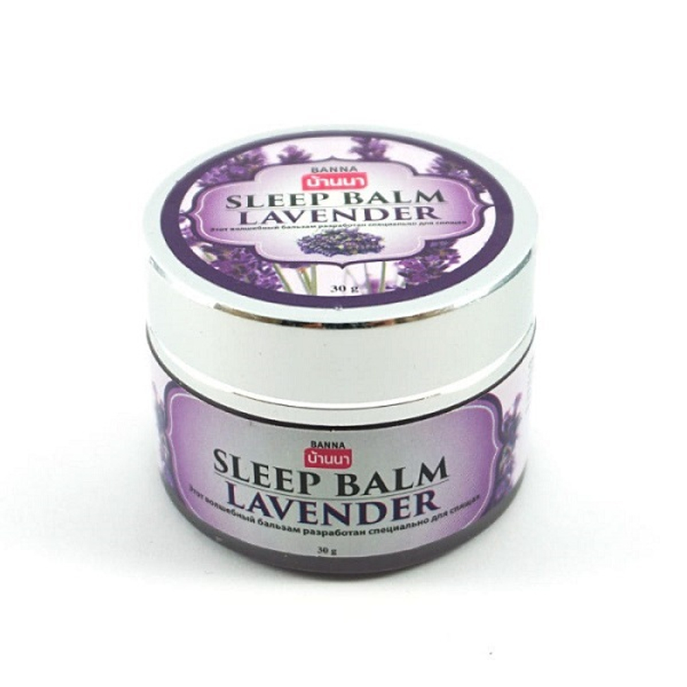 Тайский бальзам с лавандой Sleep Balm Lavender, Banna 30гр.
