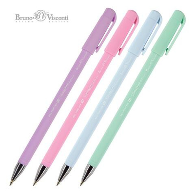 Ручка шариковая 0.5 мм, синяя SlimWrite "Zefir" (BrunoVisconti)