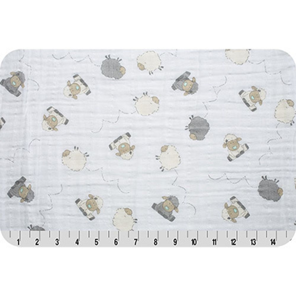 Ткань для пэчворка Peppy Embrace (марлевка), отрез 100х125 см, 120 г/м², lambie steel, Shannon Fabrics Ткань для пэчворка Peppy Embrace (марлевка), отрез 100х125 см, 120 г/м², lambie steel, Shannon Fabrics