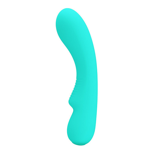 Бирюзовый изогнутый вибратор 19см Pretty Love Matt BI-014667-4