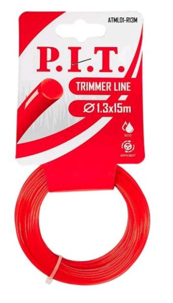 Леска для триммера 1.3мм*15м (кругл., карт.уп) ATML01-R13M P.I.T Леска для триммера 1.3мм*15м (кругл., карт.уп) ATML01-R13M P.I.T