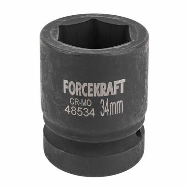 Головка ударная 1'', 34мм (6гр.) FORCEKRAFT FK-48534
