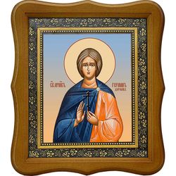 Герман Диррахийский мученик. Икона на холсте.