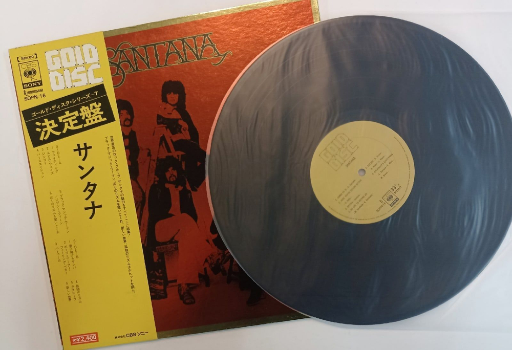 Винтажная виниловая пластинка Сборник Santana Gold Disc (Japan 1974)