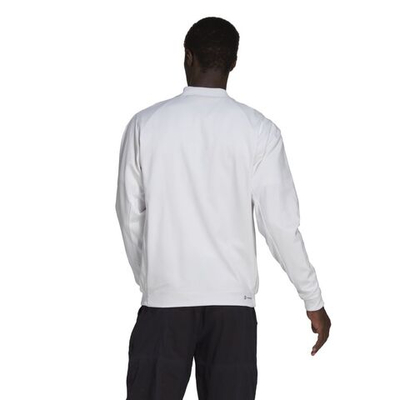 Мужская теннисная кофта Adidas Men's Tennis Jacket - white/black