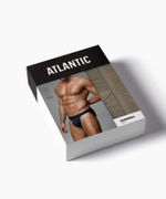 Мужские трусы слипы танга Atlantic, 1 шт. в уп., микромодал, темно-серые, MP-1591