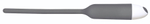 Серый вибратор для уретры Silicone Dilator (Цвет: серый)