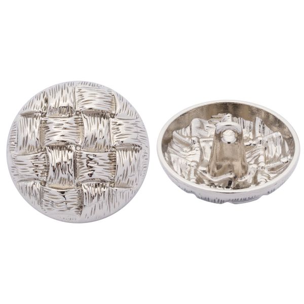 Пуговицы металл на ножке 36L=23 мм, M.Silver (матовый серебристый), 10 шт, MP03