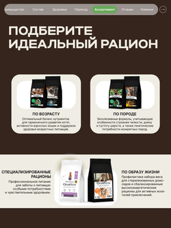 Корм сухой для кошек породы Сиамская кошка, с ягненком, 5 кг, QUATTRO
