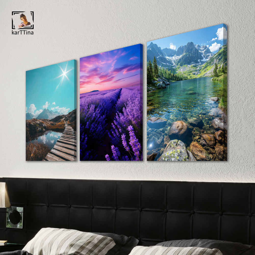 Картина karTTina "Скалистый берег", 150 см х 70 см