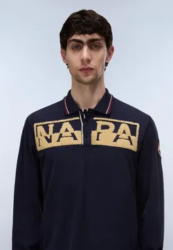 Поло с длинным рукавом мужское NAPAPIJRI E-ARCHIVE POLO LS