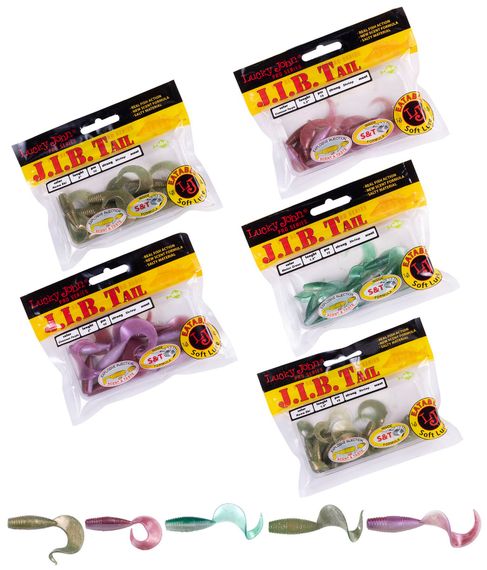 Виброхвосты съедобные LJ Pro Series 03 SET, 5упак. набор