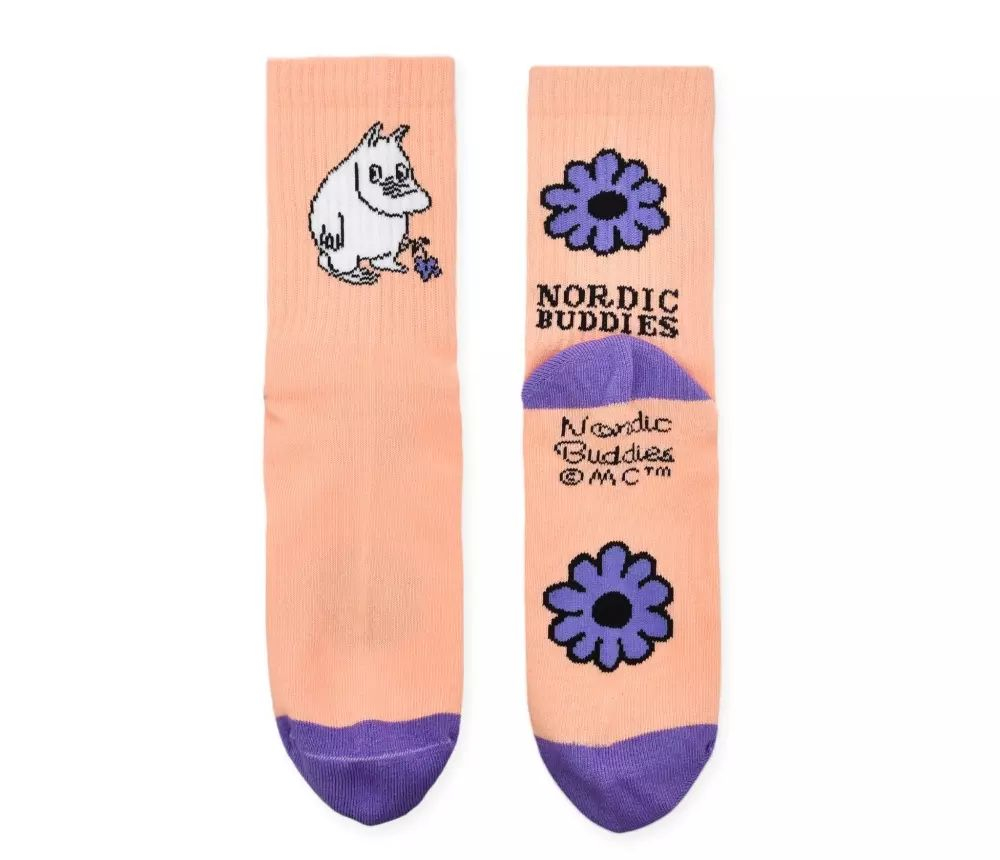 Носки Moomin Ретро-носки Мумины, Мумин Персик, размер 36-42 (из Финляндии)