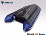 Лодка надувная моторная solar-420 strela jet tunnel