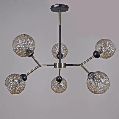 IL0268-6PSQ-79 BK AB светильник потолочный ILLUMICO, E14х6