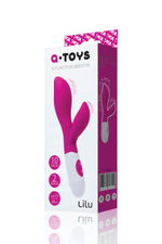 Вибратор для G-точки с клиторальным стимулятором A-Toys (10 режимов) (Цвет: розовый)