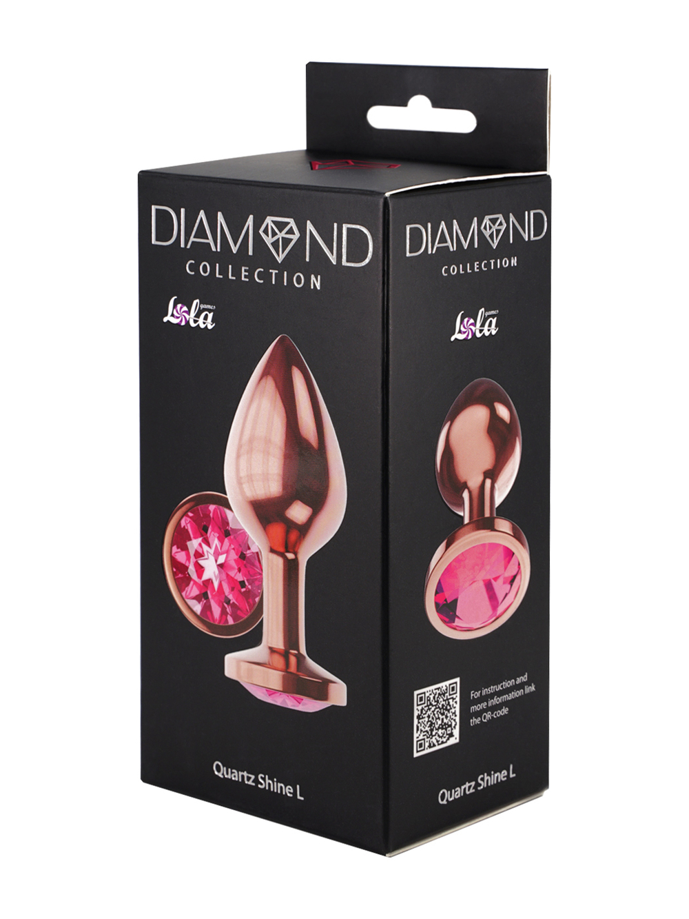 Анальная Пробка Diamond Quartz Shine L Розовое Золото 4023-02lola