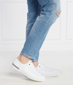 Кожаные кроссовки Tommy Hilfiger - белый(FM0FM04953)