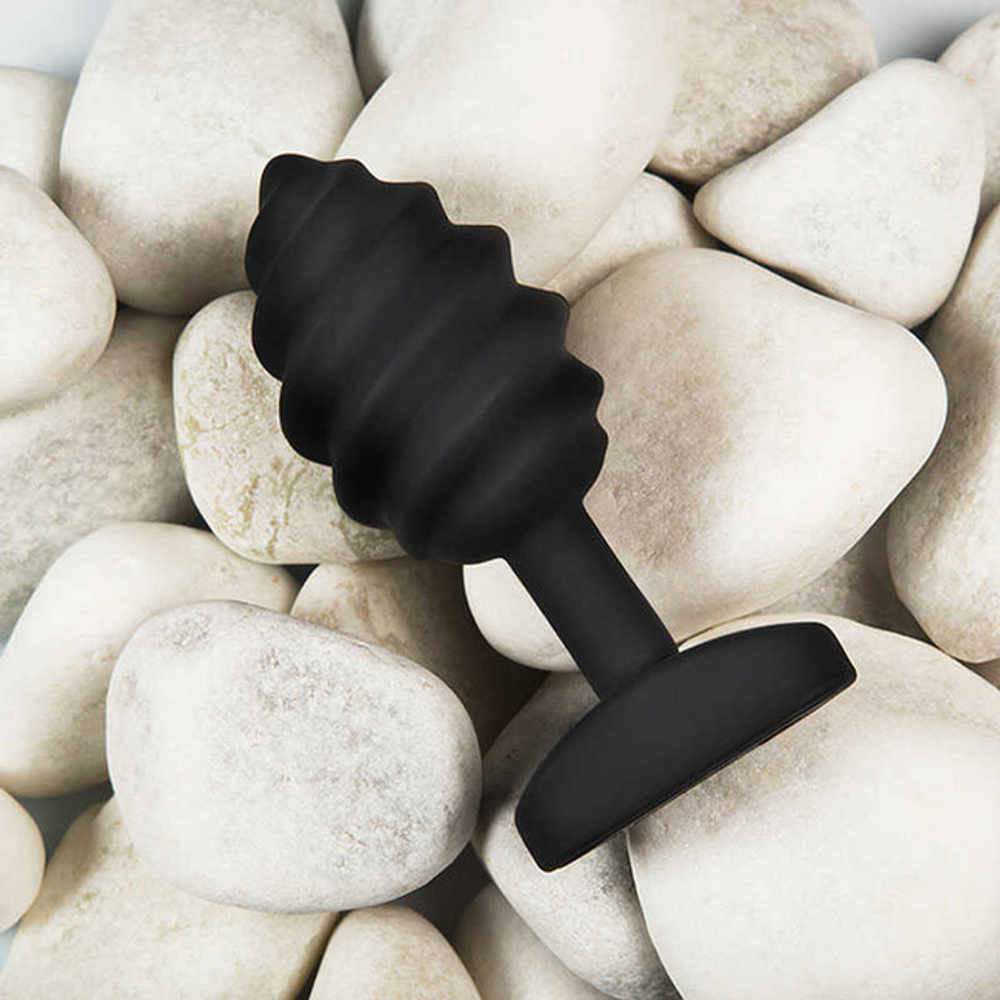 Анальная пробка с вибрацией на подзарядке G Plug Twist (6 режимов) (Цвет: черный)