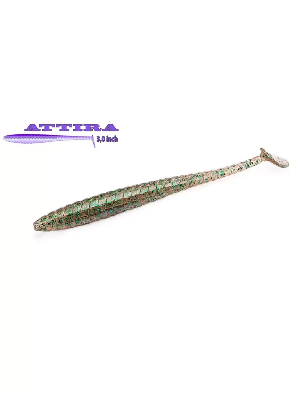 Виброхвост Attira,3.00'',76,2мм,2,9гр,цвет 416,7 шт/уп.